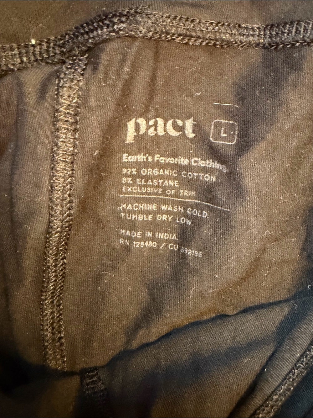 Pact Black Leggings